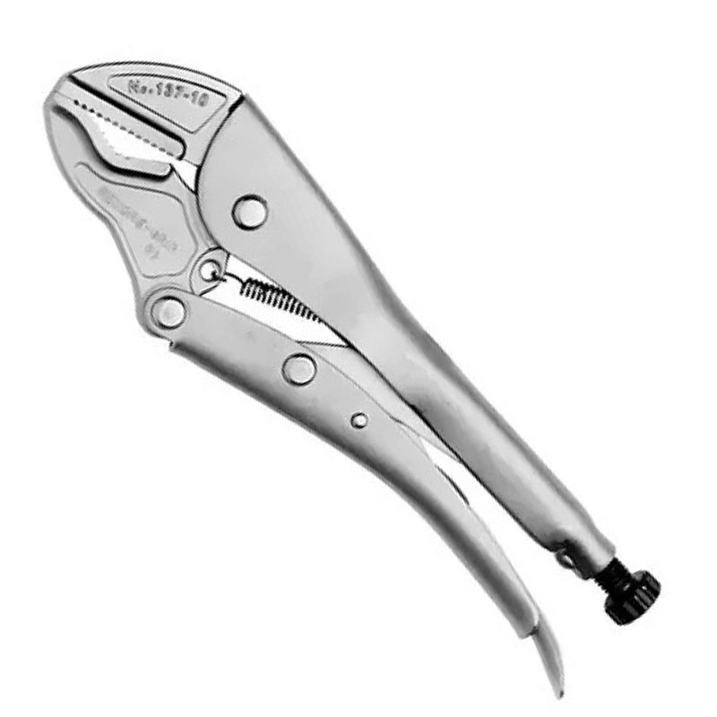 ALICATE PRESSAO 10" - 250MM MORDENTE CURVO RETO