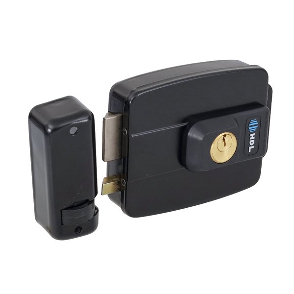 FECH ELETRICA MINI - 110V PRETA - 42MM INT. CH.SIMP