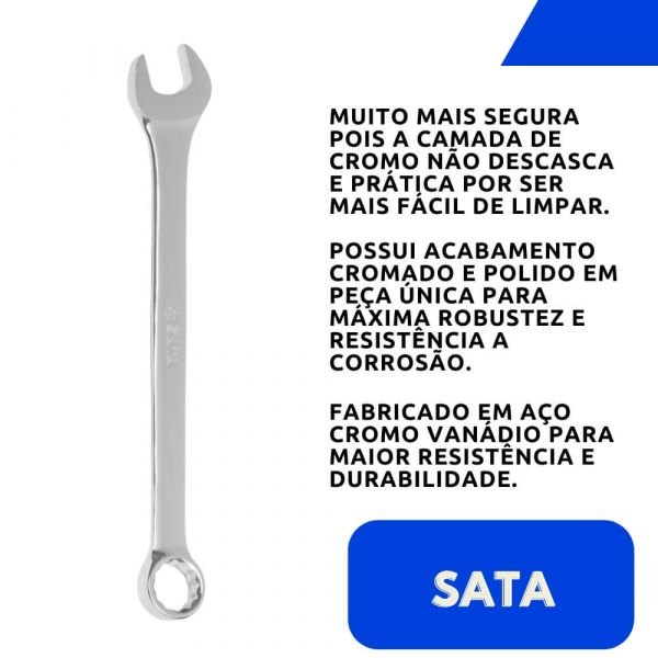 CHAVE COMBINADA (ESPELHADA) SATA 24 MM