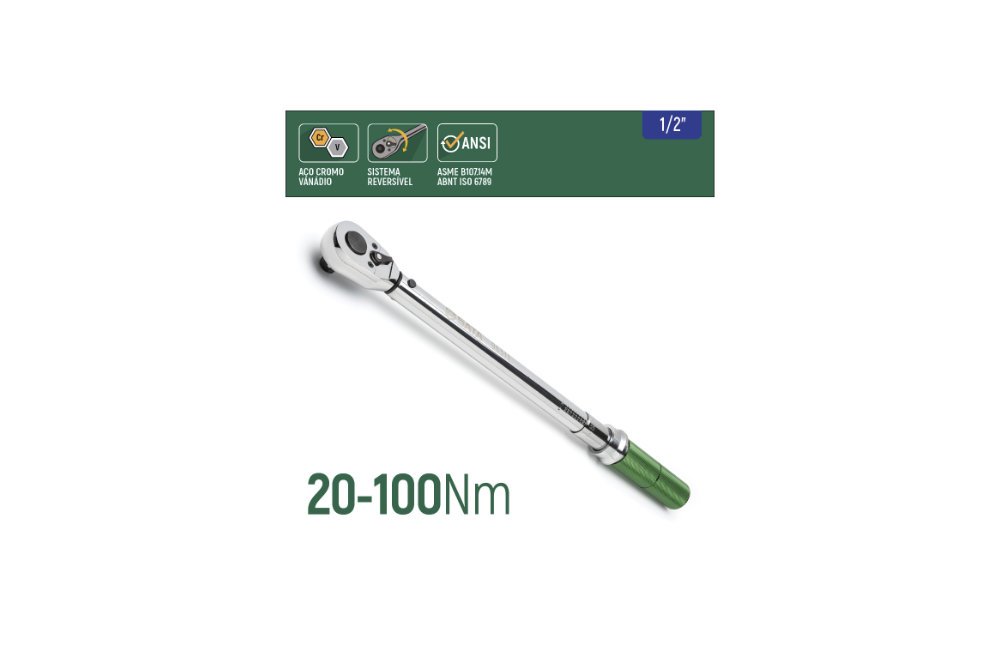 TORQUIMETRO DE ESTALO 1/2" SATA 40-200NM