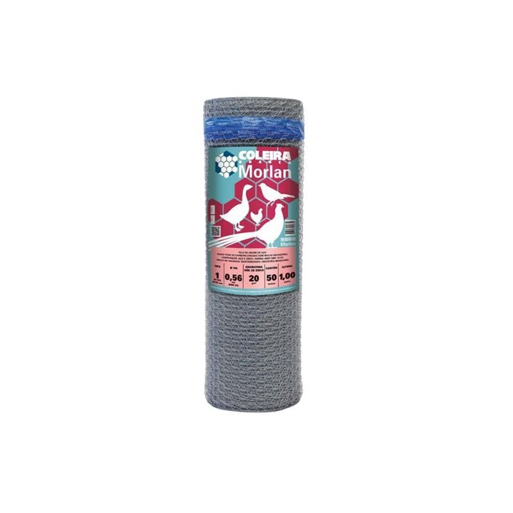 TELA HEX PINTEIRO 1" BWG 24 X 1,0M X 50M