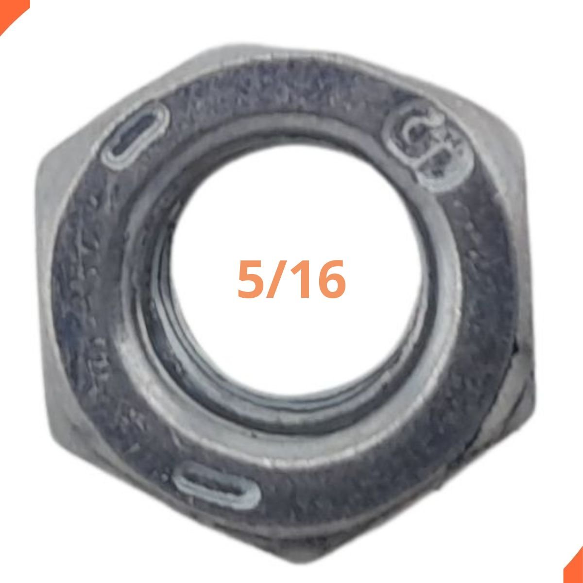 PORCA SEXTAVADA 5/16" (CH13) ZINC