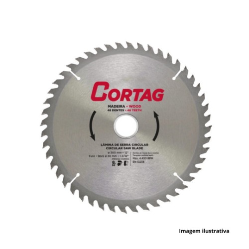 DISCO SERRA CIRCULAR 7.1/4" 185MM X 48D CORTAG