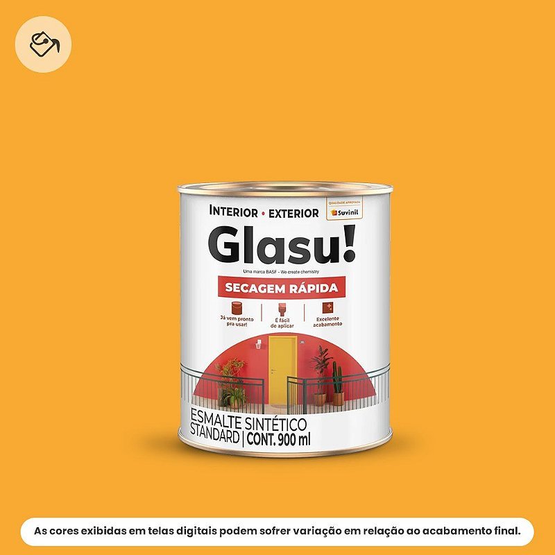 TINTA GLASU ESM AMARELO OURO 3,6L SEC. RAPIDA
