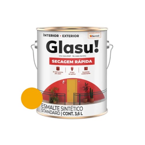 TINTA GLASU ESM AMARELO OURO 3,6L SEC. RAPIDA