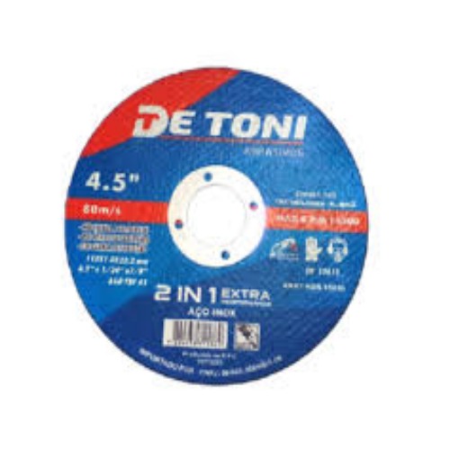 DISCO CORTE INOX 4.1/2" X 1,0 X 7/8" DETONI