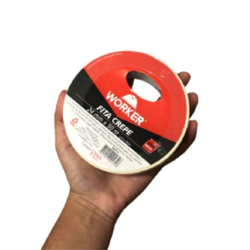 FITA CREPE USO GERAL 24MMX50M WORKER