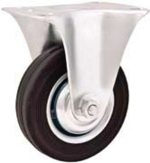 RODIZIO BORRACHA FIXO 3" - 60KGF MEDIA