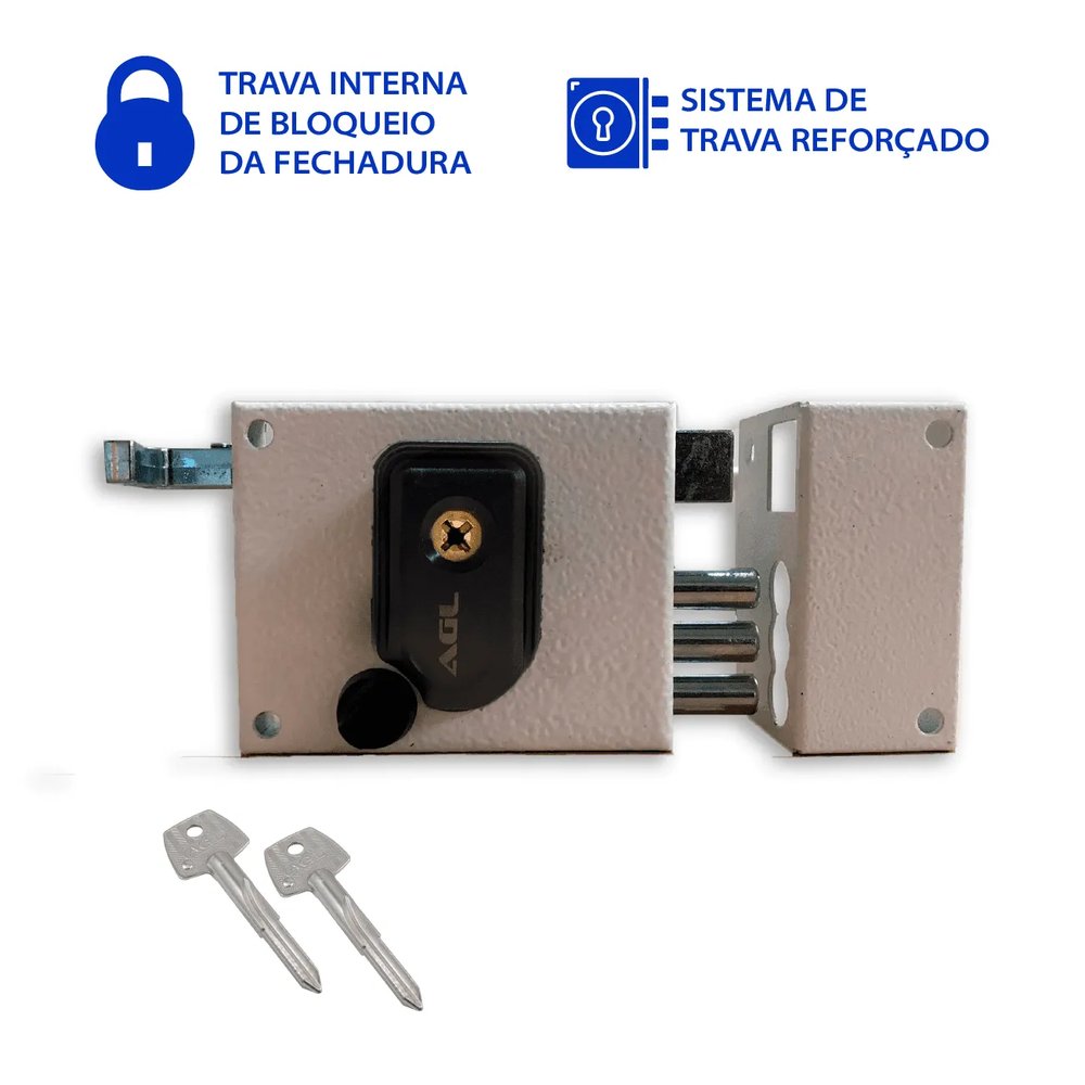 FECH SOBREPOR S - 3F BRANCA CH SIMPLES