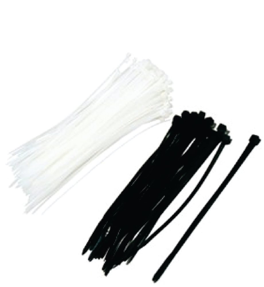 ABRACADEIRA NYLON PT - 2.5 X 150MM 100PC