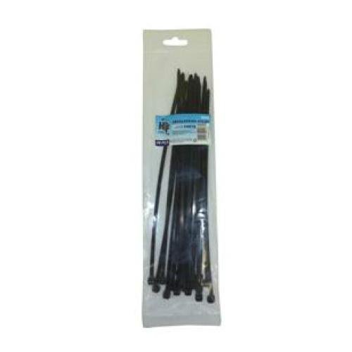 ABRACADEIRA NYLON PT - 7.6 X 300MM 100PC