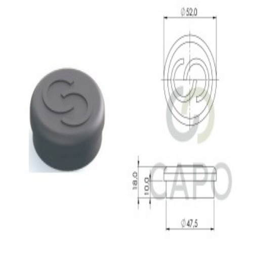TAMPA PLASTICA P/ CUBO ROLAMENTO RETO