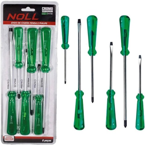 JG CHAVE DE FENDA E PHILIPS 6PÇ - NOLL