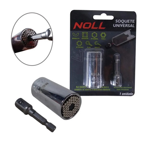 SOQUETE UNIVERSAL 7-19MM C/ADAPTADOR - NOLL