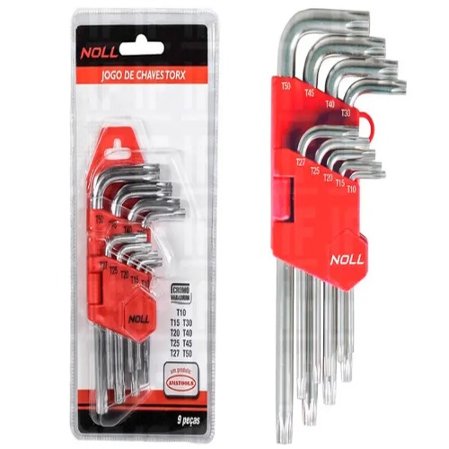 JG CHAVE TORX T10-T50 - 9PÇ NOLL
