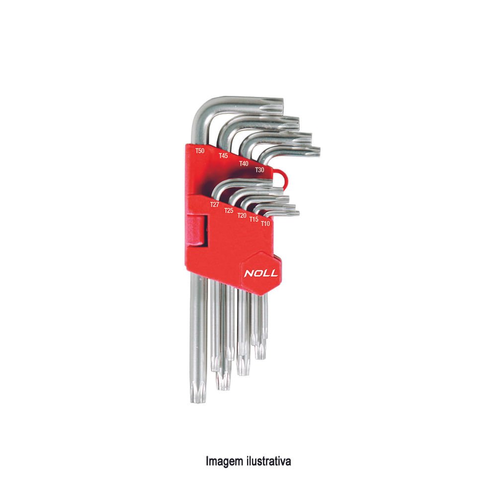 JG CHAVE TORX T10-T50 - 9PÇ NOLL