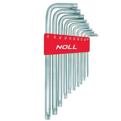 JG CHAVE TORX LONGA T9 - T50 10PCS - NOLL