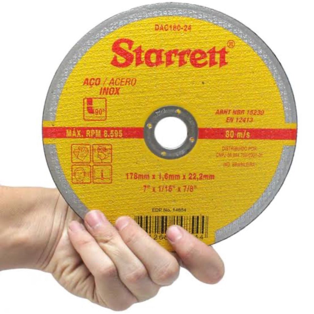 DISCO CORTE 4.1/2" X 3.0 X 7/8" STARRET
