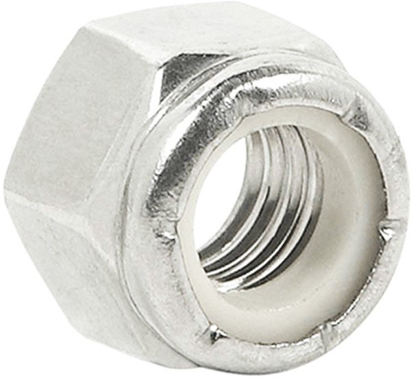 PORCA SEXT. ZINC M6 (CH 10) C/INSERTO NYLON