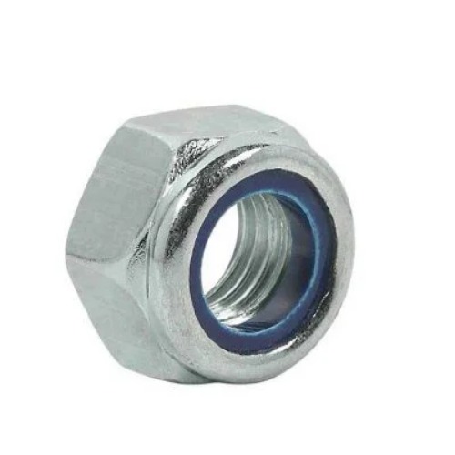 PORCA SEXT. ZINC M6 (CH 10) C/INSERTO NYLON