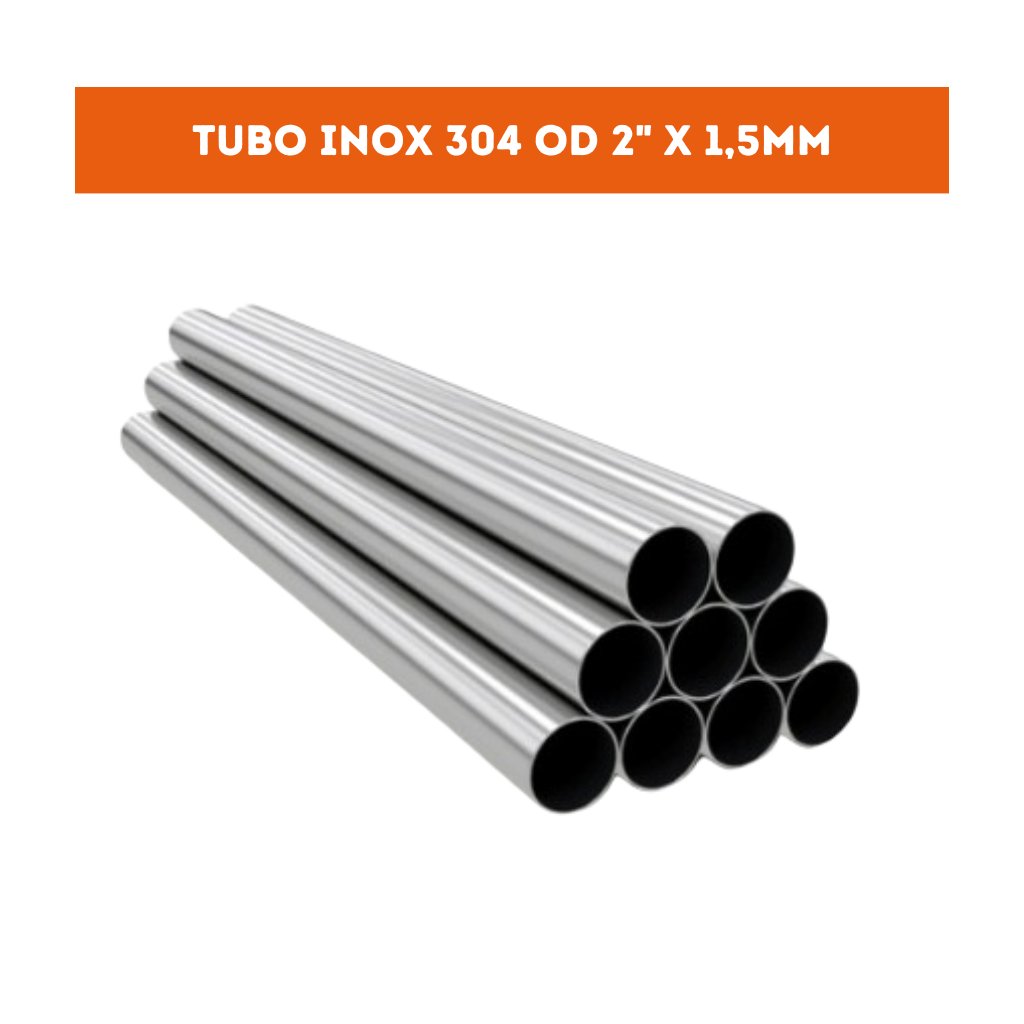 TUBO INOX 2" - 50,80MM X 1,20MM IT200 - 6.00M