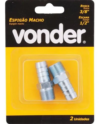 L ESPIGAO MACHO 1/4"X3/8" LATAO - VONDER