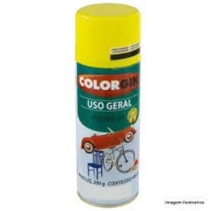 TINTA SPRAY AMARELO USO GERAL 400ML - COLORGIN