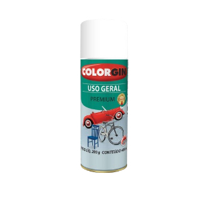 TINTA SPRAY BRANCO FOSCO USO GERAL 400ML - COLORGIN