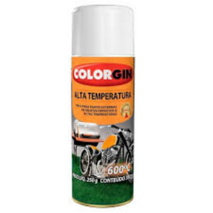 TINTA SPRAY BRANCO ALTA TEMPERATURA 350ML - COLORGIN