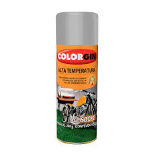 TINTA SPRAY ALUMINIO ALTA TEMPERATURA 350ML - COLORGIN