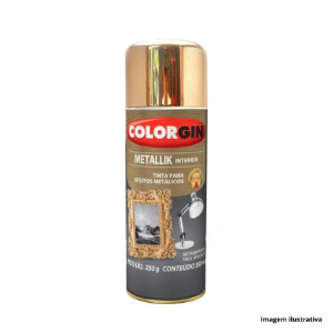 TINTA SPRAY DOURADO METALLIK 350ML - COLORGIN