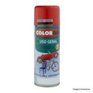 TINTA SPRAY VERMELHO USO GERAL 400ML - COLORGIN