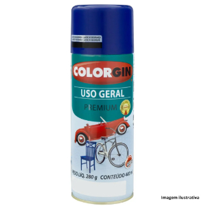 TINTA SPRAY AZUL COLONIAL USO GERAL 400ML - COLORGIN