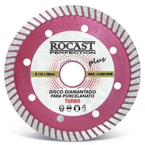 DISCO DIAM. PLUS TURBO PORCEL. 110X20MM ROCAST