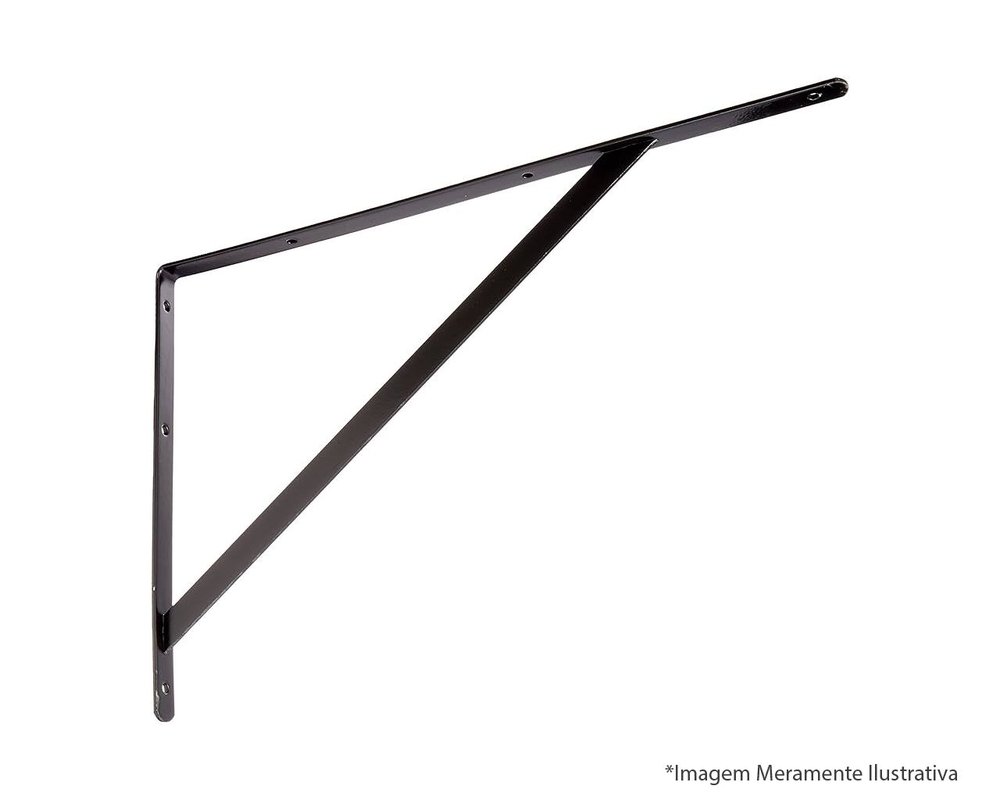 SUPORTE P/ PRATELEIRA 25CM REFORCADA BRANCA 954