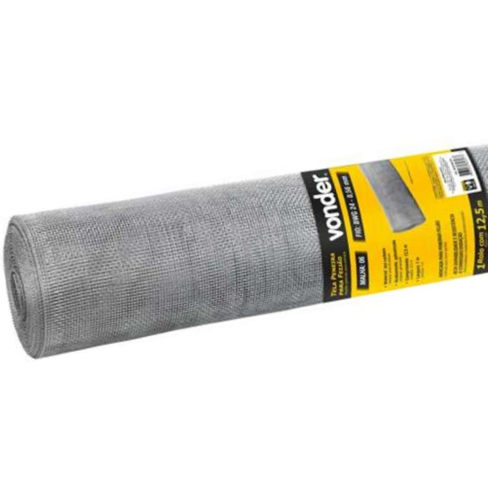 TELA GALV. FEIJAO M6XF24 - 1,00X12,5M VONDER