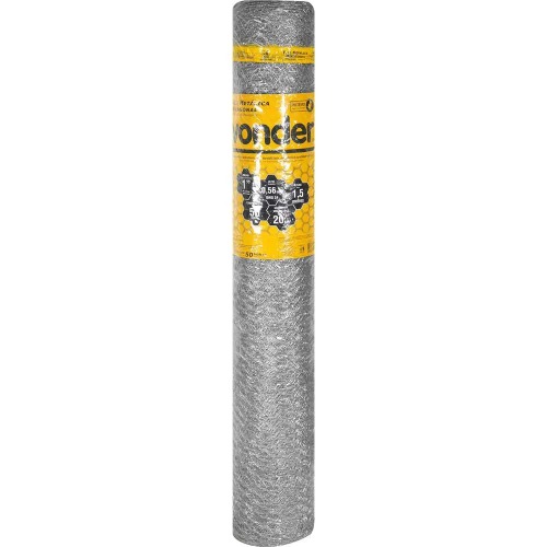TELA HEX PINTEIRO 1" BWG 24 X 1,5M X 50M VONDER