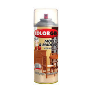 TINTA SPRAY VERNIZ MOVEIS E MADEIRA BRIL 350ML - COLORGIN