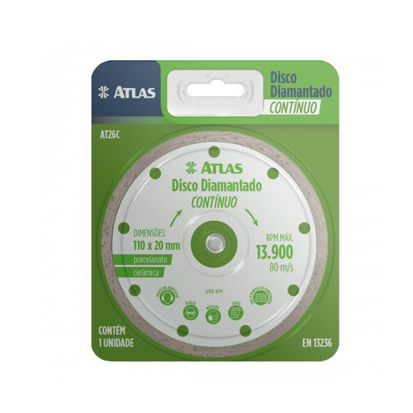 DISCO DIAM. CONTINUO 110MM ATLAS