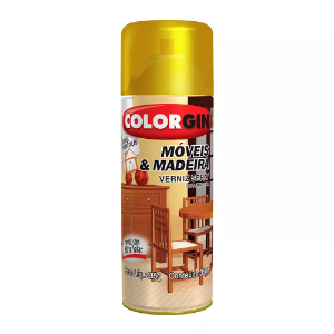 TINTA SPRAY PREMIUM VERNIZ IMBUIA 350ML - COLORGIN