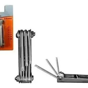 JG CHAVE TORX T9,T10,T15,T20,T25,T27,T30,T40 8 PC - BF