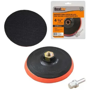SUPORTE P/ DISCO LIXA VELCRO 4.1/2" ROSCA M14