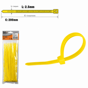 ABRACADEIRA NYLON AM - 2.5 X 200MM 20PC BF