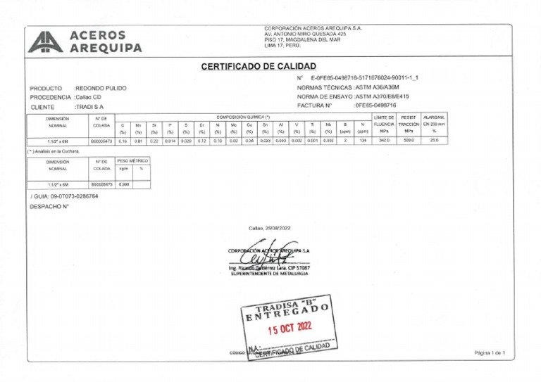 BARRA RED 1/2" 12,5MM - 6M A36 (5.940KG)