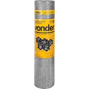 TELA HEX PINTEIRO 1" BWG 24 X 1,0M X 50M VONDER