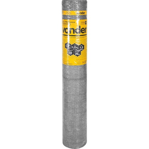 TELA HEX VIVEIRO 1/2" BWG 26 X 1,20 X 50M VONDER