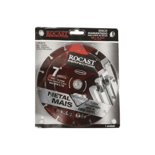 DISCO DIAM. 180 MM P/ CORTE DE METAL 7"