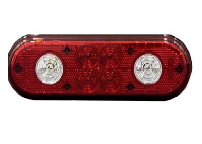 SINALEIRA LED 4 FUNÇÕES MASCARA VERMELHA