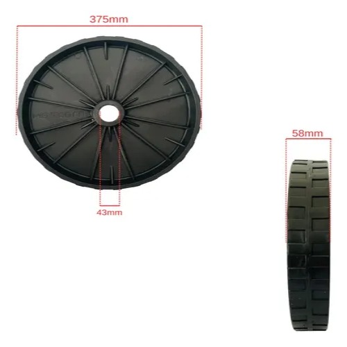 RODA DIAMETRO 375MM LISA BET 400L