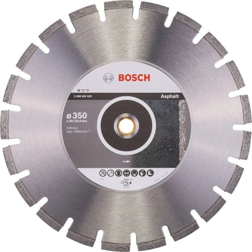 DISCO DIAM CORTE CONCRETO 350MM(14") X25.4MM(1")